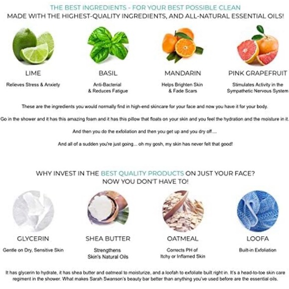 Sarah Swanson Beauty Bar Soap with exfoliating loofa essential oils - Picture 5 of 7